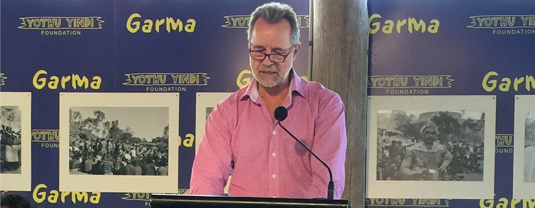 Photograph of the Minister for Indigenous Affairs giving a speech