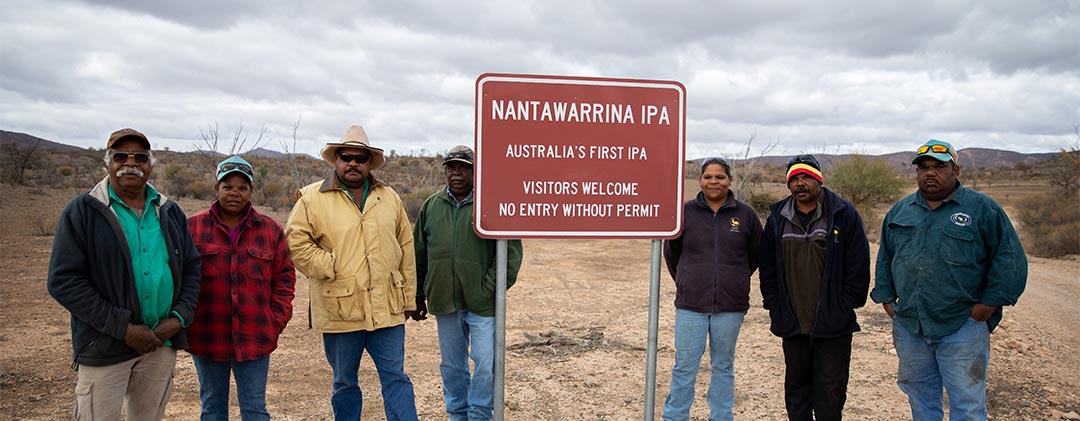 Indigenous rangers at the Nantawarrina IPA