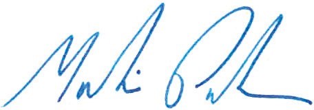 Dr Martin Parkinson signature