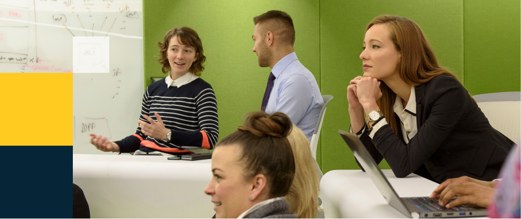 Staff attending a presentation