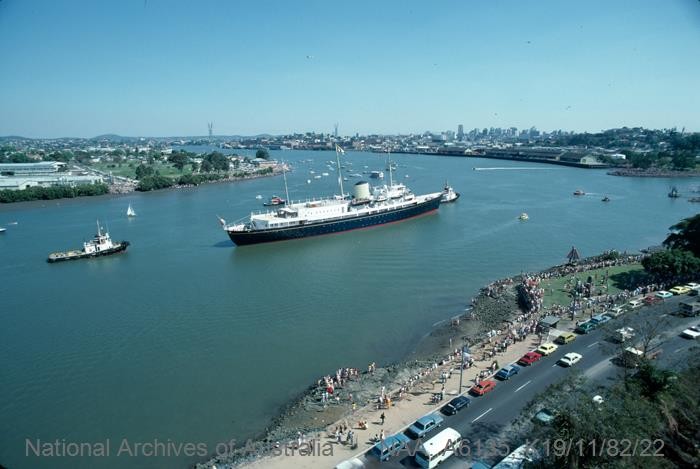 The Royal Yacht on the Brisbane River