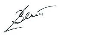 Signature of Catherine Bennett