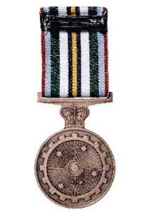 Anniversary of National Service 1951-1972 Medal back