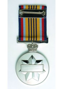 Australian Cadet Forces Service Medal back