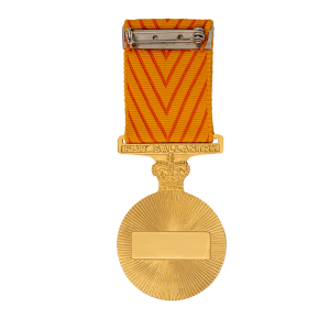 Medal for Gallantry back