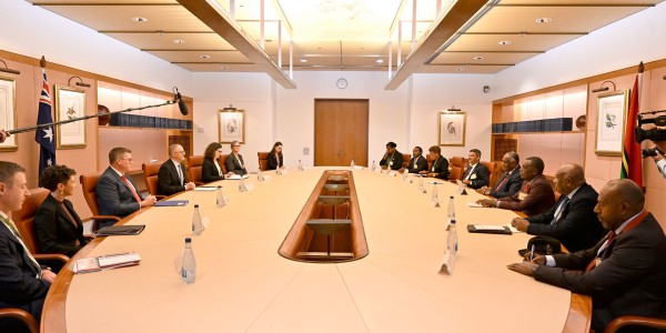 Ministers sitting around the table