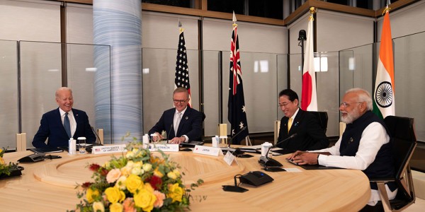 Quad meeting photo: Joseph R. Biden, Jr, President of the United States, the Hon Anthony Albanese MP, Prime Minister of Australia, Kishida Fumio, Prime Minister of Japan, Shri Narendra Modi, Prime Minister of India.