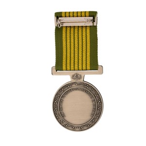 National Emergency Medal back