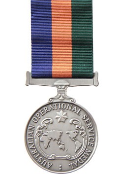 Operational Service Medal - Border Protection front