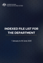 Indexed file list for the department 1 January to 30 June 2021