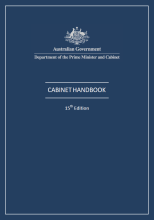 Cabinet Government In Australia | Cabinet Handbook - 15th Edition | PM&C