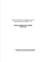 Portfolio Budget Statements 2022 - 2023 Budget Related Paper No. 1.13 Prime Minister and Cabinet Portfolio