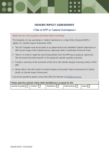 Gender Impact Assessment Template cover