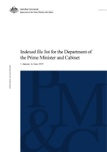 Cover of the January to June 2023 indexed file list