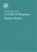 COVID-19 Response Inquiry Report