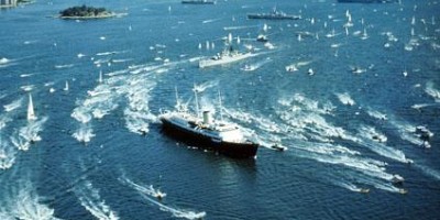 Vessels on Sydney Harbour in 1973