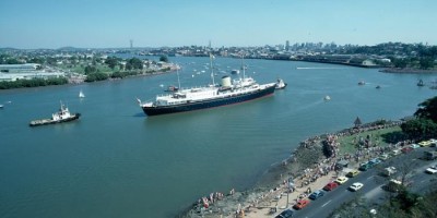 The Royal Yacht on the Brisbane River