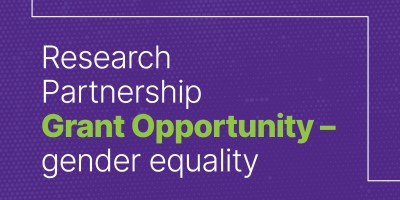 Research Partnership Grant Opportunity - gender equality