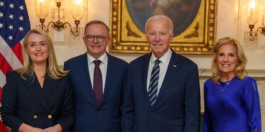 Jodie Haydon, Prime Minister of Autstralia, Anthony Albanese, President of the United States of America, Joe Biden, Jill Biden  